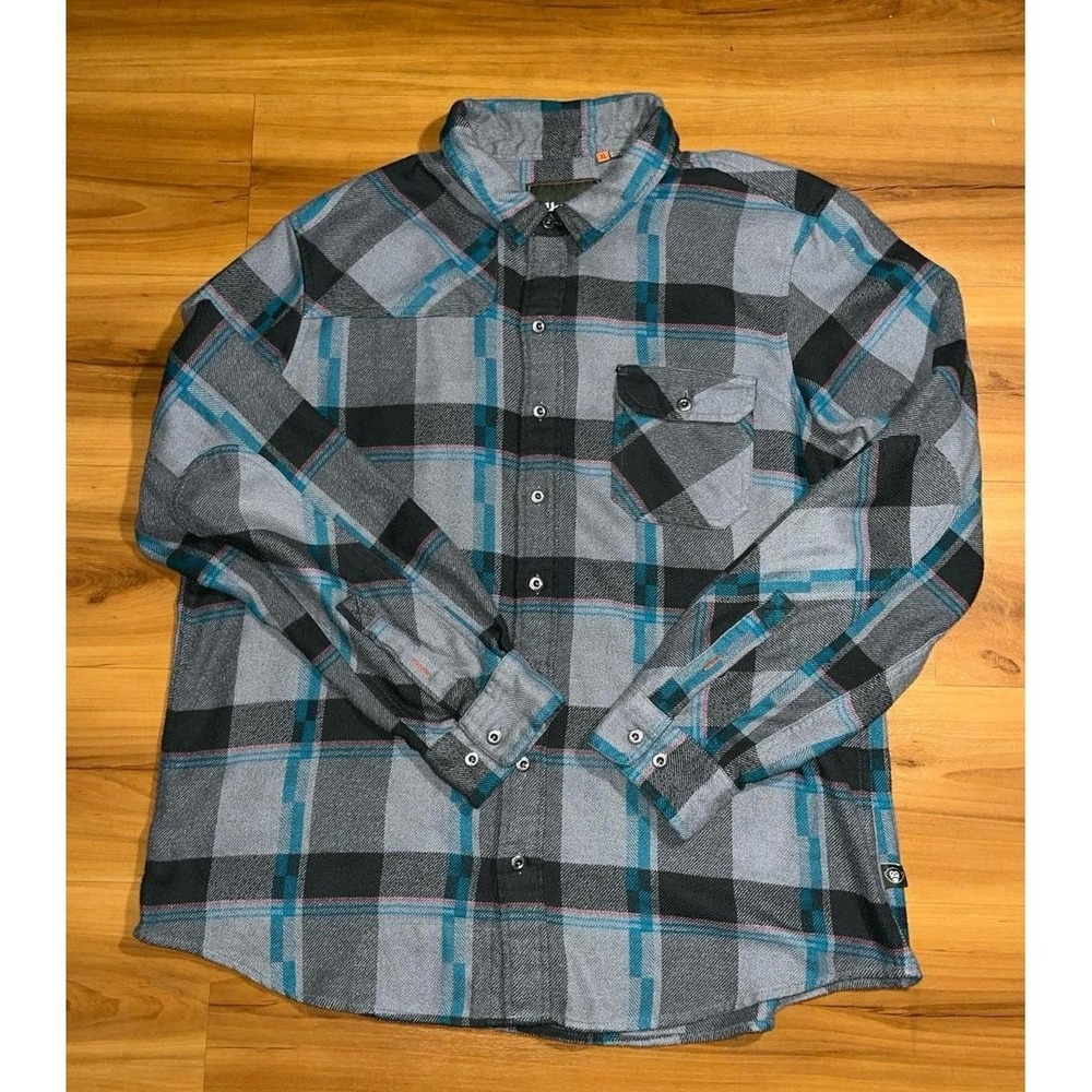 Mens Howler Brothers Harker's Flannel Button Down Pocket Shirt